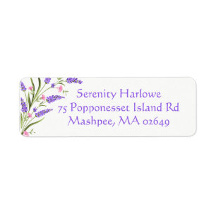 Spring Purple Lilac Watercolor Floral Wedding