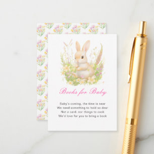 Spring Rabbit Baby Shower Enclosure Card