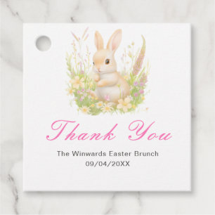 Spring Rabbit Easter Brunch Favour Tags