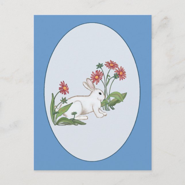Spring Rabbit Postcard (Front)