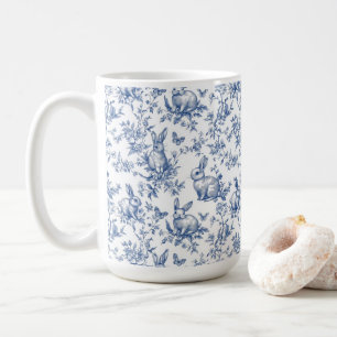 Spring Rabbits Chinoiserie Pattern Coffee Mug