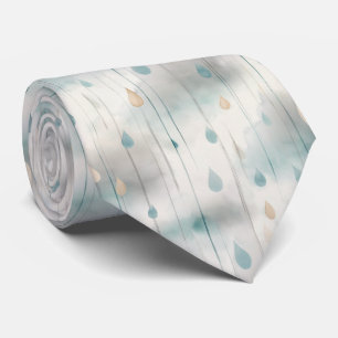 Spring Rain Abstract Pattern Tie