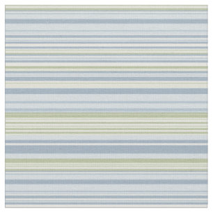 Spring Rain and Tropical Blue Stripes Fabric