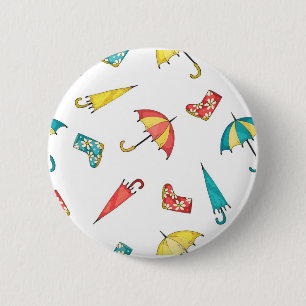 Spring Rain I 6 Cm Round Badge