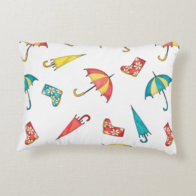 Spring Rain I Decorative Cushion (Back)