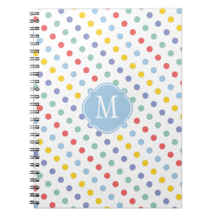 Spring Rainbow Monogram Notebook