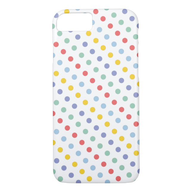 Spring Rainbow Polka Dot Pattern Case-Mate iPhone Case (Back)