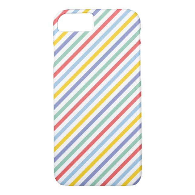 Spring Rainbow Stripe Pattern Case-Mate iPhone Case (Back)