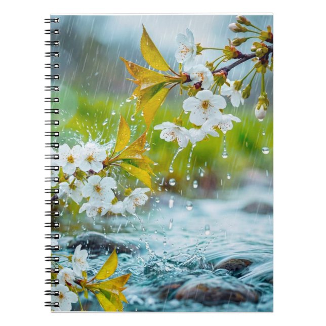Spring Rainfall Notebook (Front)