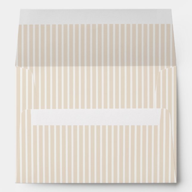 Spring Refined Stripes | Soft Linen Envelope (Back (Bottom))