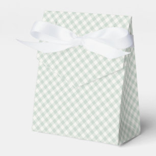 Spring Retro Gingham Muted Sage Favour Box
