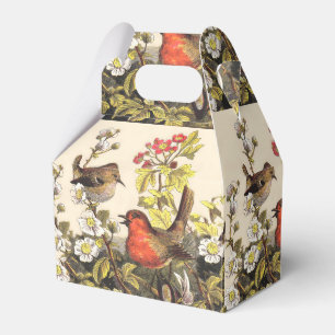 Spring Robin Birds Red Birding Favour Box
