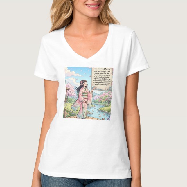 Spring’s First Breath: The Sakura Bridge T-Shirt (Front)