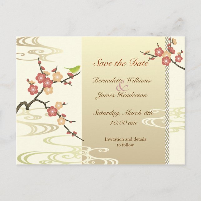 Spring Save the Date Postcard (Front)