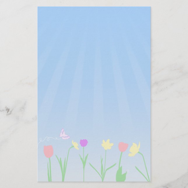 Spring Scene Stationary Stationery (Front)