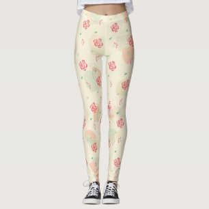 Spring Seamless Pattern Leggings