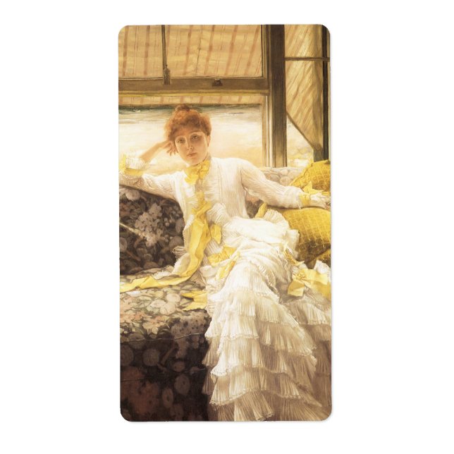 Spring (Seaside) by James Tissot, Vintage Portrait (Front)