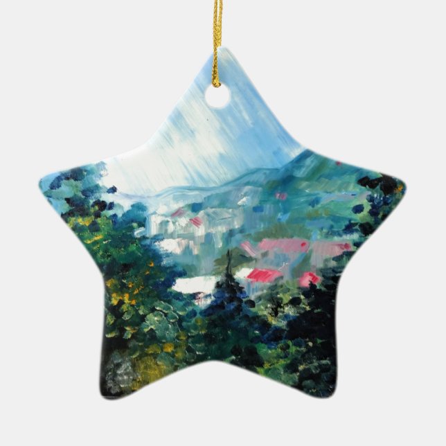 Spring Season 4 Ceramic Tree Decoration (Front)