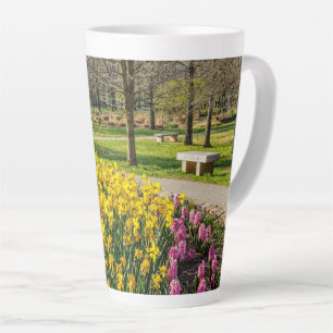 Spring Season Flower Garden Latte Mug