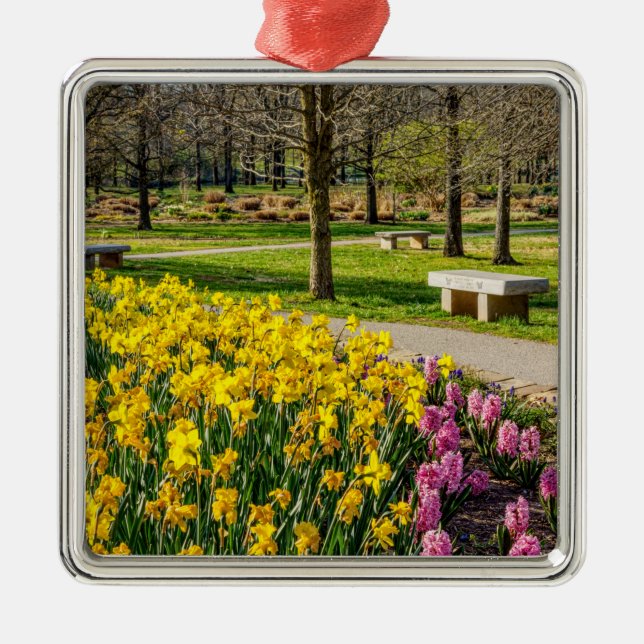 Spring Season Flower Garden Metal Tree Decoration (Front)