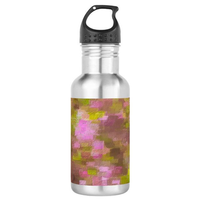 Spring Season Pinks Abstract Stainless Steel Water 532 Ml Water Bottle (Front)