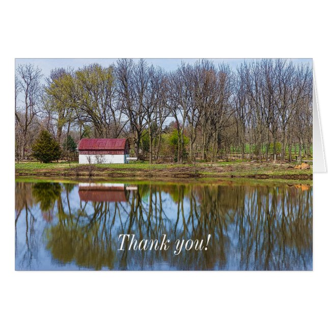 Spring Season Reflections Painterly Thank You (Front Horizontal)