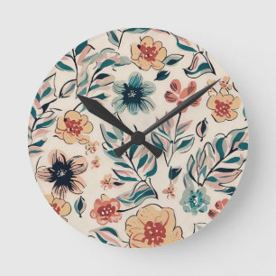 Spring Season Round Clock