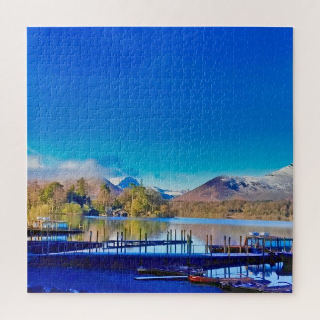 Spring Serenity at Derwent Water Jigsaw Puzzle (Vertical)