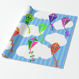 Spring Skies Wrapping Paper