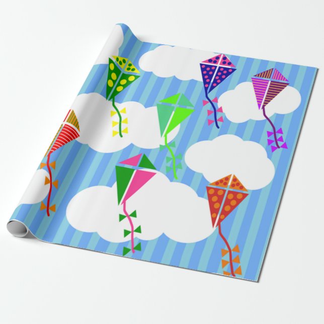 Spring Skies  Wrapping Paper (Unrolled)