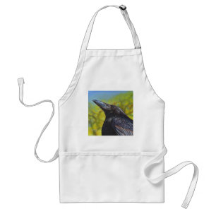 Spring Sky Raven Apron