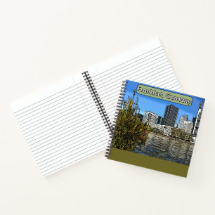 Spring Skyline of Frankfurt, Germany Notebook
