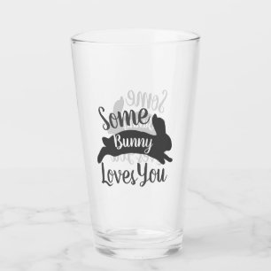Spring Some Bunny Loves You Glass