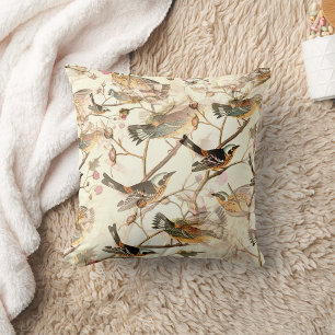 Spring Sparrows Cushion