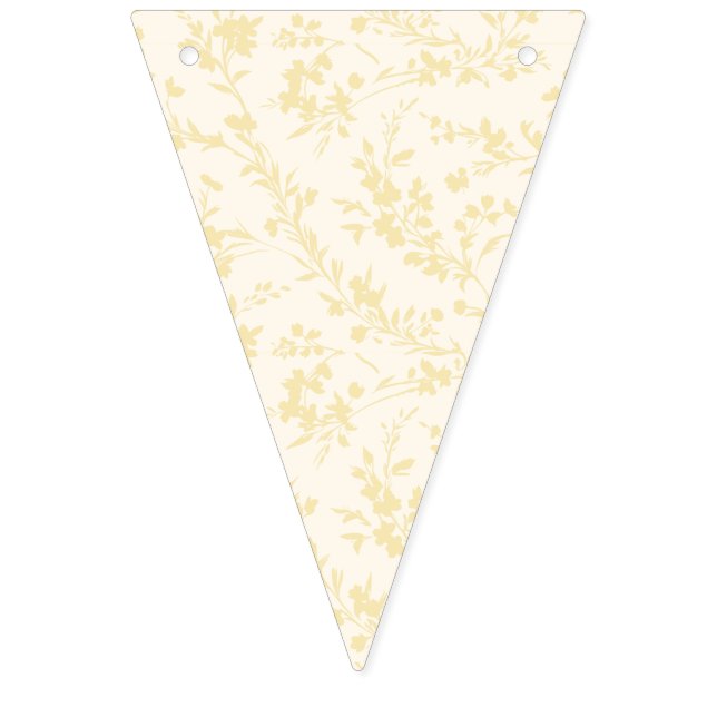 Spring Sprigs Buttercream - Neutral Bunting (First Flag)
