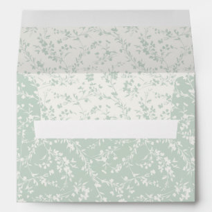 Spring Sprigs Neutral - Muted Sage Envelope