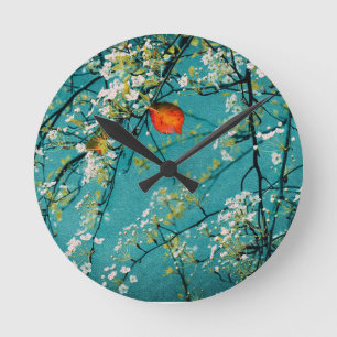 Spring Square Round Clock