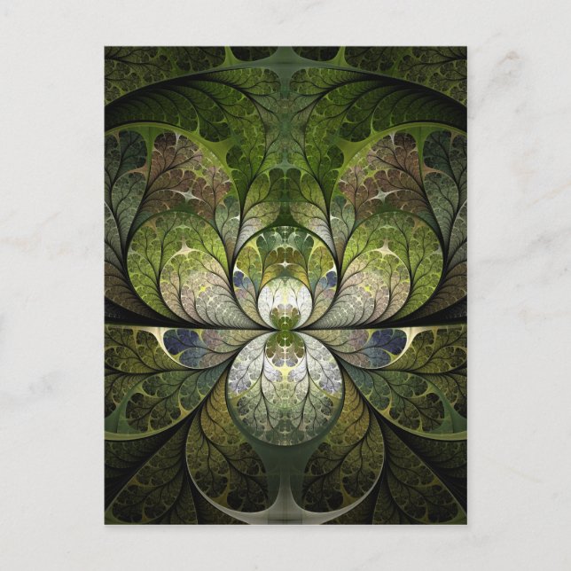 Spring Stained Glass Postcard (Front)