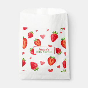 Spring Strawberry Themed Fruit Baby Shower Favour Bags