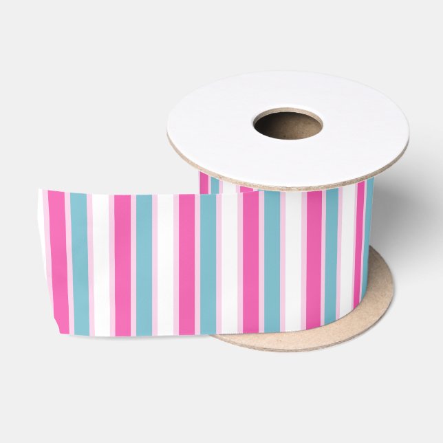 Spring Stripes Satin Ribbon (Spool)