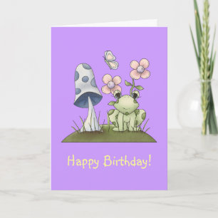 Spring Stuff · Frog & Mushroom Card