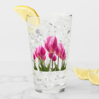 Spring Style Kitchen Decor Pink Tulip Drinking