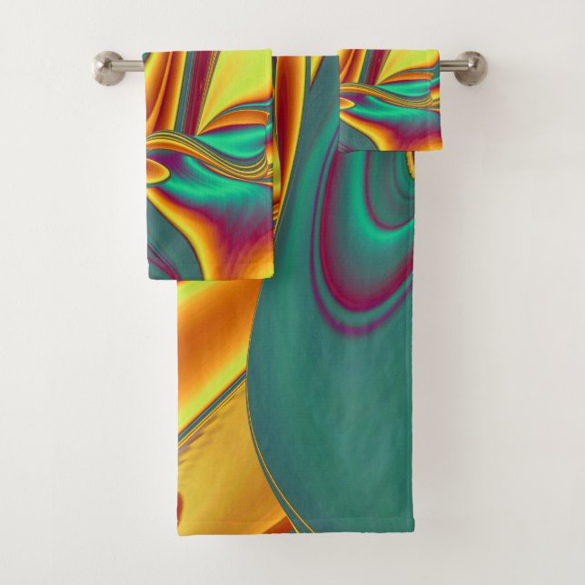Spring Summer Autumn Flowers Magic Bath Towel Set (Insitu)