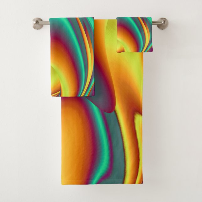 Spring Summer Autumn Flowers Magic Bath Towel Set (Insitu)