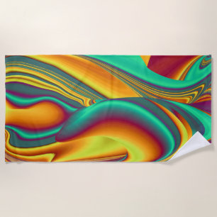 Spring Summer Autumn Flowers Magic Beach Towel