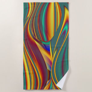 Spring Summer Autumn Flowers Magic Beach Towel