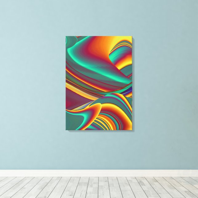 Spring Summer Autumn Flowers Magic Canvas Print (Insitu(Wood Floor))