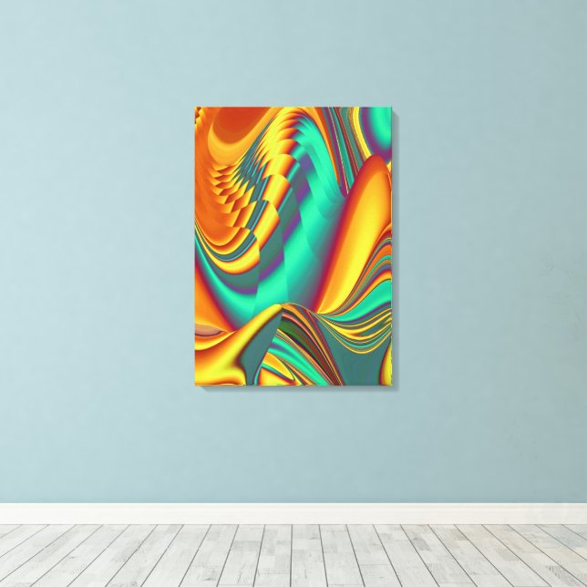 Spring Summer Autumn Flowers Magic Canvas Print (Insitu(Wood Floor))