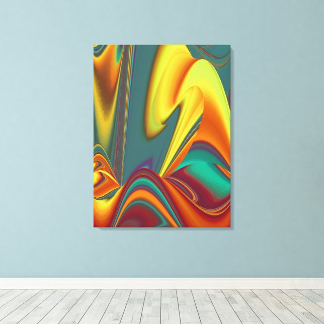 Spring Summer Autumn Flowers Magic Canvas Print (Insitu(Wood Floor))