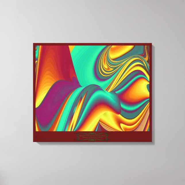 Spring Summer Autumn Flowers Magic Canvas Print (Front)